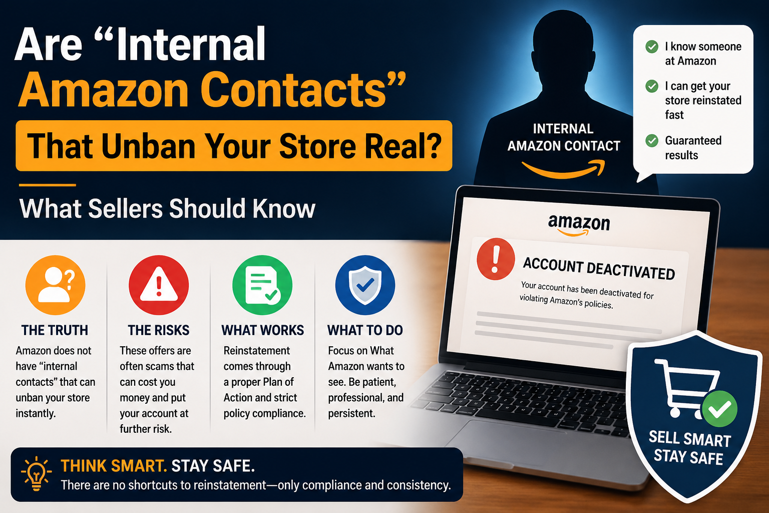 Are "Internal Amazon Contacts" That Unban Your Store Real? What Sellers Should Know
