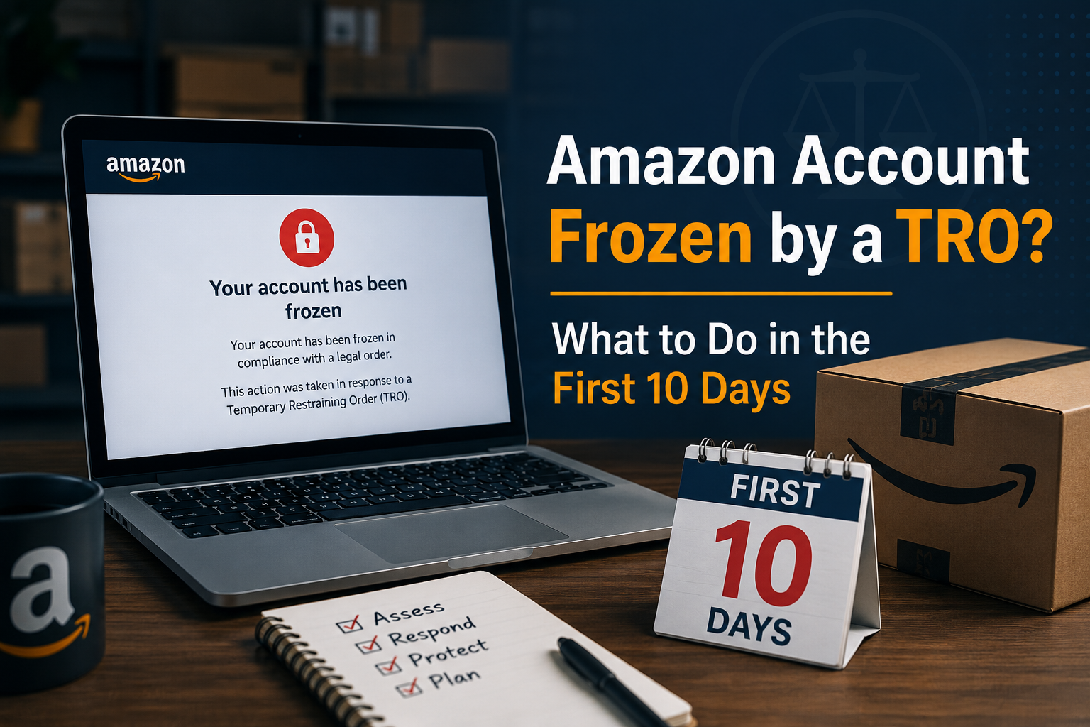 Amazon Account Frozen by a TRO? What to Do in the First 10 Days