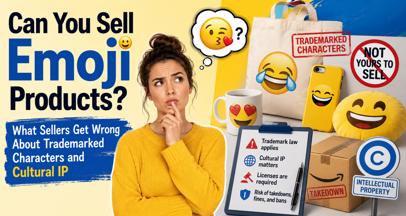 Can You Sell Emoji Products? What Sellers Get Wrong About Trademarked Characters and Cultural IP